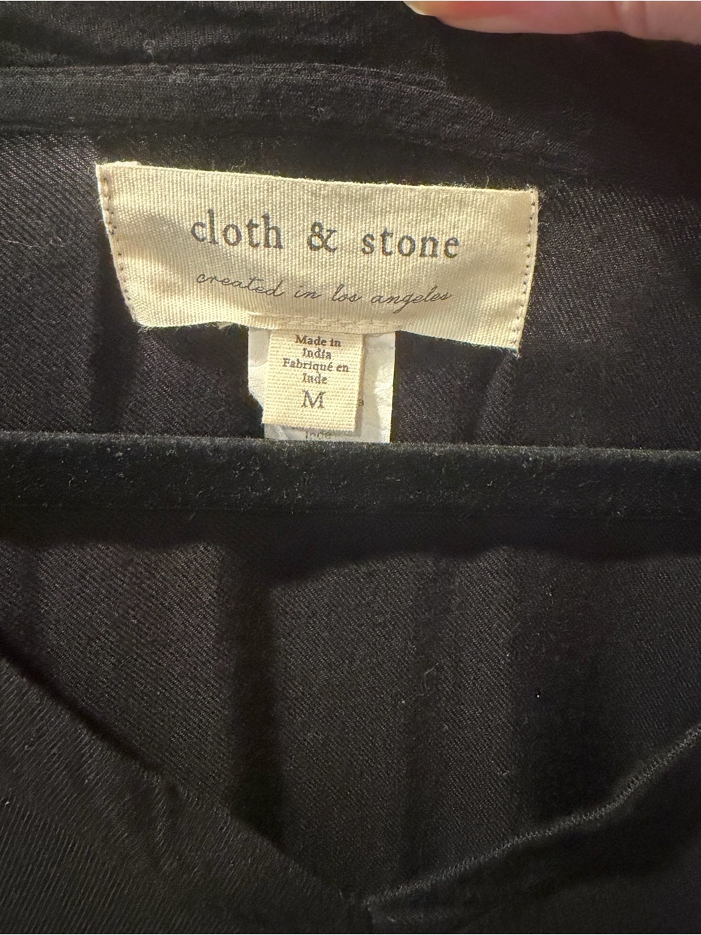 Anthropologie cloth & stone Black Tunic Dress | Size Medium | - Picture 8 of 9